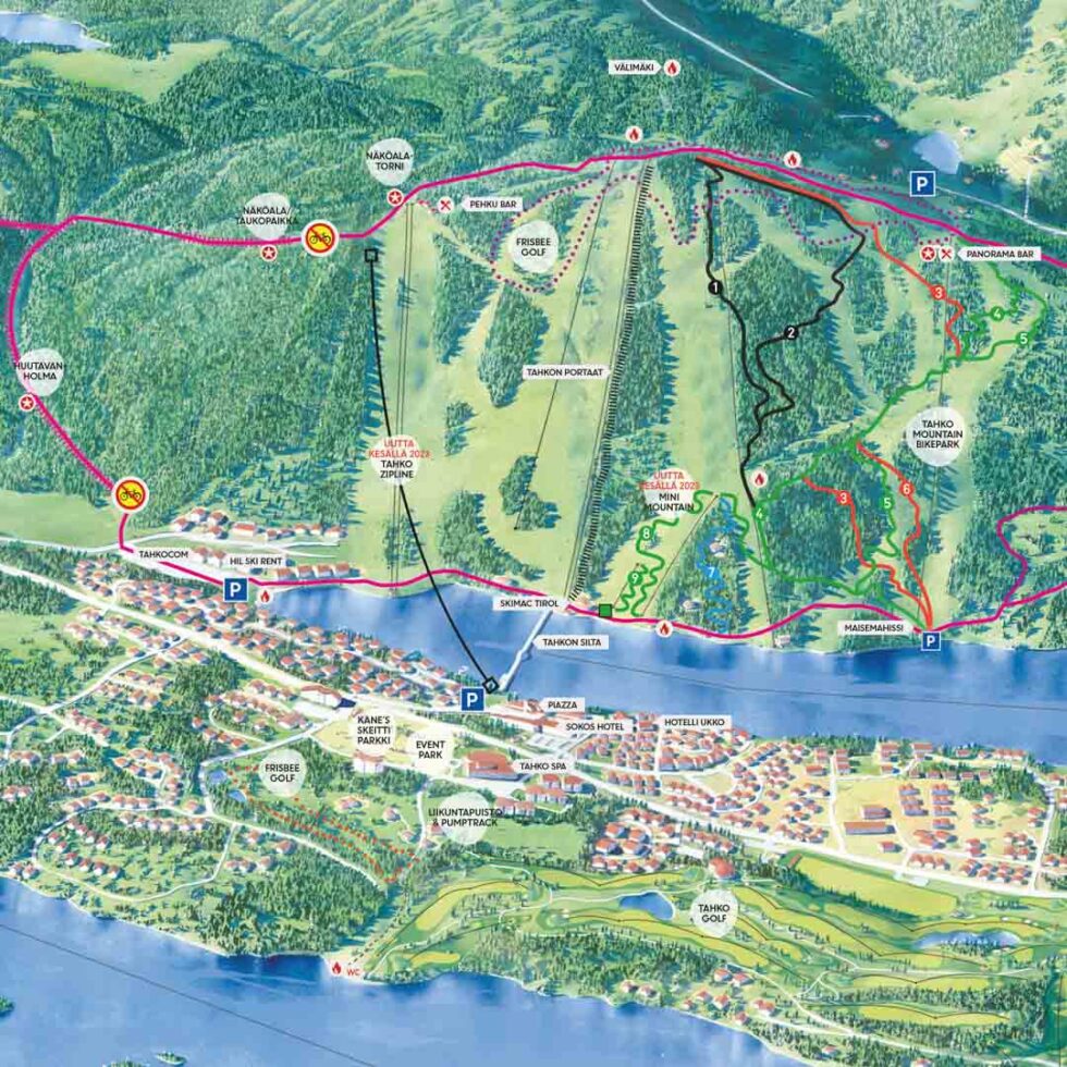 The longest zipline in Finland